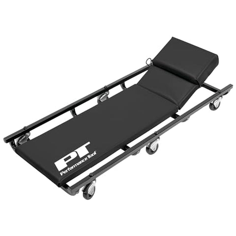 Performance Tool W85005 40-Inch 6-Caster Rolling Shop Creeper with Adjustable Cushioned Headrest