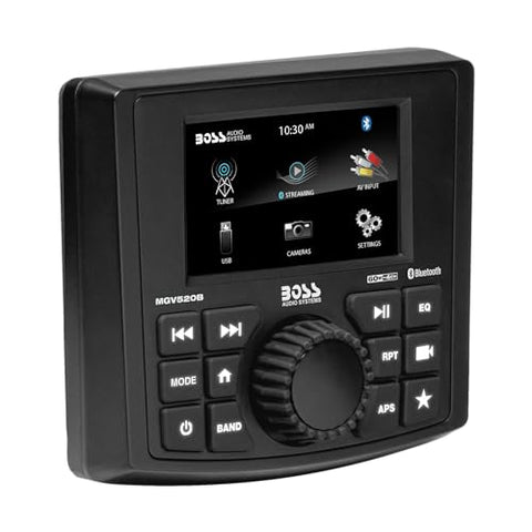 BOSS AUDIO SYSTEMS MGV520B MARINE GAUGE RECEIVER WEATHERPROOF 3 INCH LCD