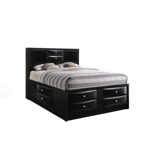 Acme Ireland Queen Storage Bed in Black