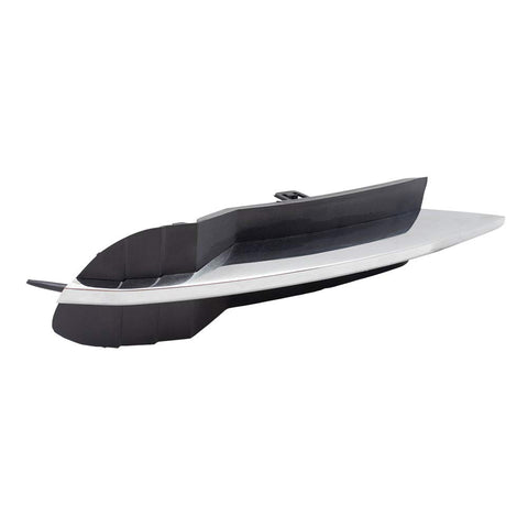 Brock Replacement Passenger Front Lower Outer Grille Cover with Chrome Trim Compatible with 2008-2012 Malibu LT LS