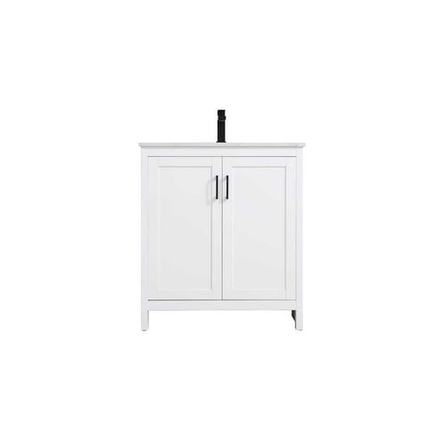 Elegant Kitchen and Bath Finnley 30" Single Bathroom Vanity in White