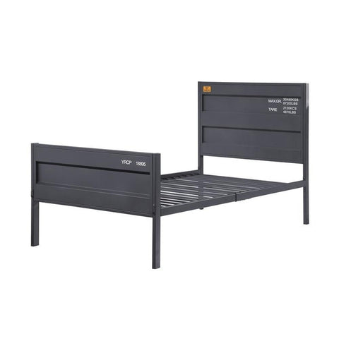 Acme Cargo Full Panel Kids Bed in Gunmetal