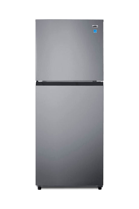 Summit Appliance FF1089PLIM 24" Wide Top Mount Refrigerator-Freezer with Icemaker, 10 cu.ft, Defrost Type, Stainless Steel Look, Frost-free Operation, ADA Compliant, Interior Light (Stainless Steel)