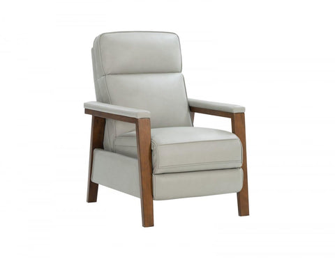 Barcalounger 7-1187 Ashland Push Thru The Arms Recliner, Corbett Chromium