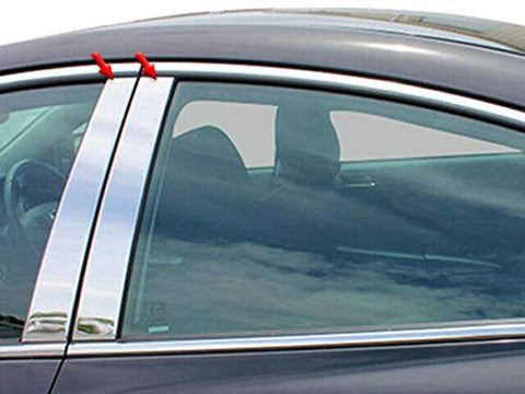 QAA is Compatible with 2009-2012 Mazda Mazda6 4 Piece Stainless Pillar Post Trim PP29760