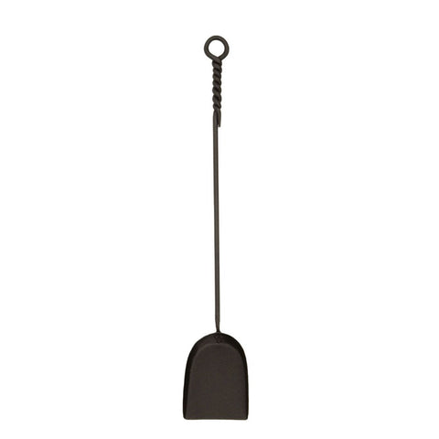Minuteman International Rope Handle Single Shovel Fireplace Tool, Standard 28-in, Black