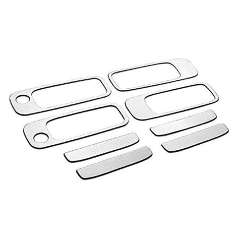 QAA is Compatible with 1992-1998 BMW 3 Series 8 Piece Stainless Door Handle Accent Trim, Includes Passenger Key Access DH92905