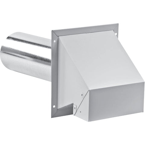 Imperial 16.5 in. L x 4 in. Dia. Silver/White Aluminum Wall Exhaust Hood - Case of: 5