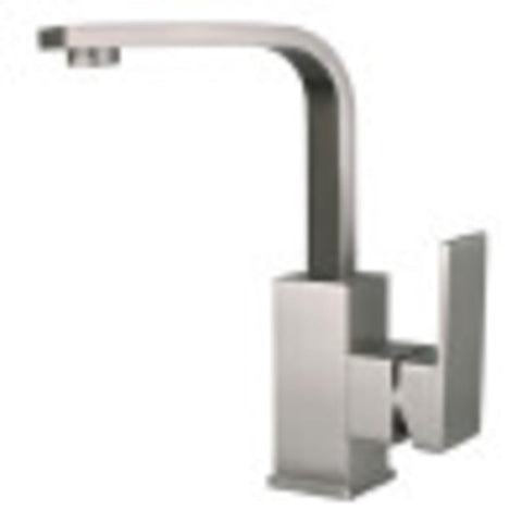 Kingston Brass LS8468CL Claremont Single-Handle Bathroom Faucet with Push Pop-Up, Brushed Nickel