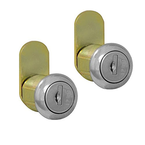 Lock Set - (2) Standard Replacement Locks (Keyed Alike) - for Roadside Mailbox, Mail Chest and Mail Package Drop - with (2) Keys Each