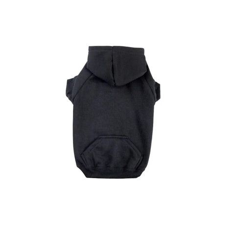 Zack & Zoey Basic Hoodie for Dogs, 16" Medium, Jet Black