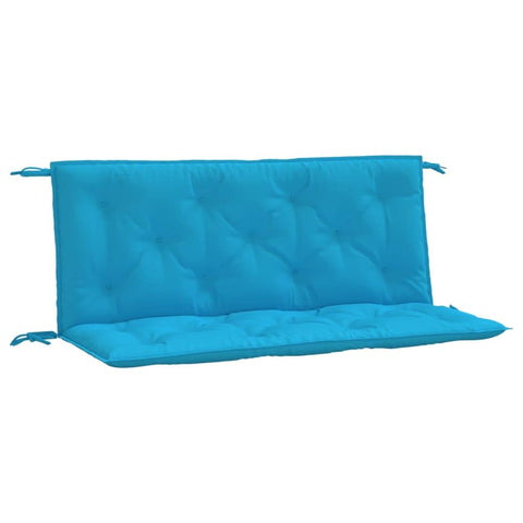 vidaXL Light Blue Garden Bench Cushions 2 pcs - Oxford Fabric, Water-, Indoor/Outdoor Use, Soft Hollow Fiber Filling 47.2"x19.7"x2.8"
