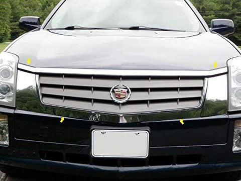 QAA is Compatible with 2005-2007 Saturn Ion 8 Piece Stainless Front Grille Accent Trim, Insert Package SG45410