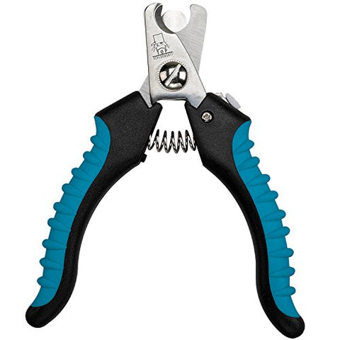 Master Grooming Tools Ergonomic Pro Nail Clippers — Professional Clippers for Trimming Pet Nails - Small, 5?",Black/Teal