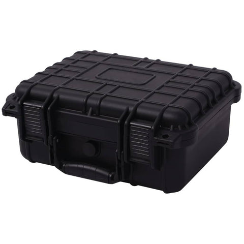 vidaXL Protective Equipment Case - Lightweight, Durable, & Temperature, with Pressure Valve and Watertight O-Ring - Includes 3 Removable Foam Inserts - Ideal for Camera, Lenses, Travel Gear