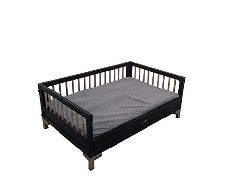 New Age Pet ecoFLEX Manhattan Raised Dog Bed w/Removable Cushion, X-Large, Espresso