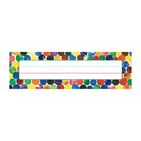 Eric Carle Dots Name Plates Learning Materials Teacher Aids Cd-122026 Carson Dellosa