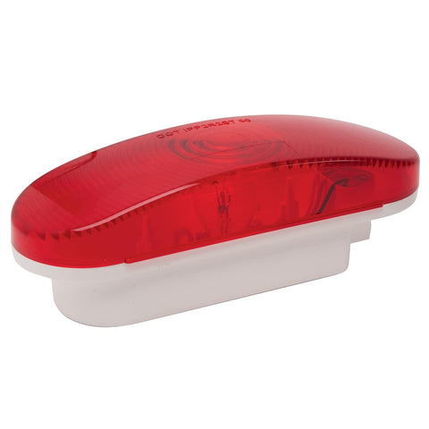 Roadpro RP-6064R 6.5" x 2.25" Red Oval Sealed Light with 3-Prong Connector