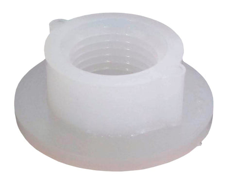 Icon 12477 Spin Fitting, Raised, 1/2" FPT, White