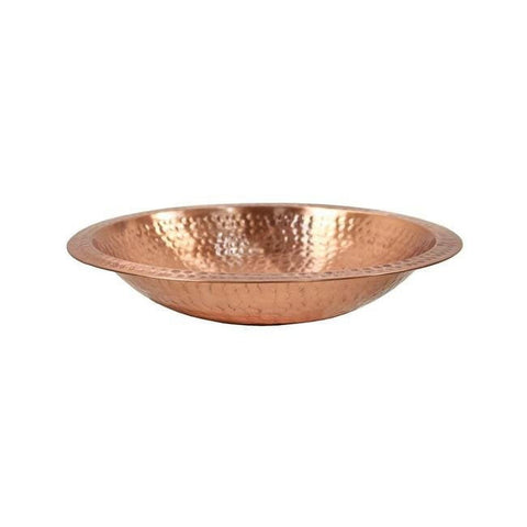 Hammered Copper Bowl with Rim by Achla Designs