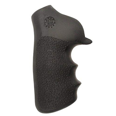 Hogue OverMolded Rubber Tamer Grip with Finger Grooves for Ruger GP100/Super Redhawk, Black - 80020