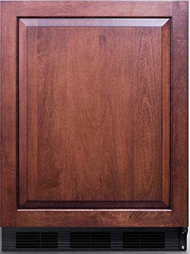 Accucold FF7BKBIIF Commercially Listed 24" Wide Built-In All-Refrigerator; Panel Ready Door Frame (Panels Not Included); Interior Light on Rocker Switch; Black Cabinet; 5.5 cu.ft Capacity