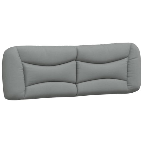 vidaXL Light Gray Headboard Cushion - 59.8" Fabric Upholstered Pillow, Durable and Breathable with PP Fiber Filling, Ideal for Bed Reading & TV Support