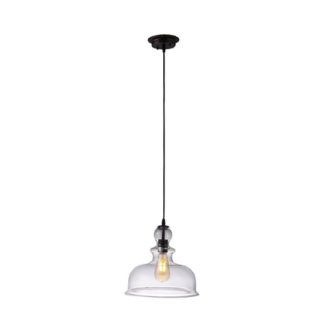 Chloe Lighting TILIAN Transitional 1 Light Oil Rubbed Bronze Ceiling Pendant 12" Wide
