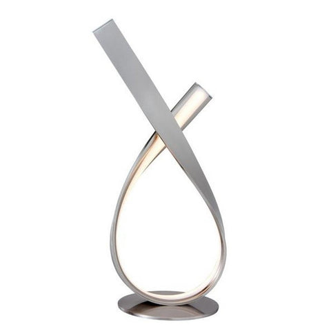 Lite Source Royce 15 1/2" Brushed Nickel Ribbon LED Modern Accent Lamp