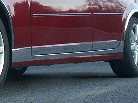 QAA is Compatible with 2003-2007 Cadillac CTS 8 Piece Stainless Rocker Panel Trim, On The Rocker & Lower Kit, 5.25" - 5.5" Tapered Width TH43250