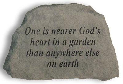 Kay Berry- Inc. 41920 One Is Nearer Gods Heart In A Garden - Garden Accent - 6.5 Inches x 4.5 Inches x 1.5 Inches