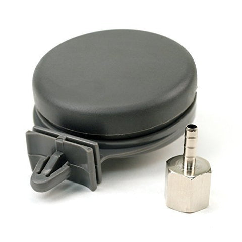 VIAIR Remote Inlet Air Filter Assembly, Gray Plastic Housing (3/8" x 1/2" Tube Fitting, NPT)