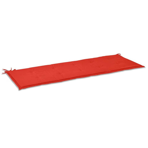 vidaXL Outdoor Garden Bench Cushion, Comfortable Foam-Fiber Filling, Weather- Oxford Fabric Material, Red, 59.1" x 19.7" x 1.2"