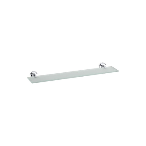 KOHLER K-14440-CP Purist Glass Shelf, Polished Chrome
