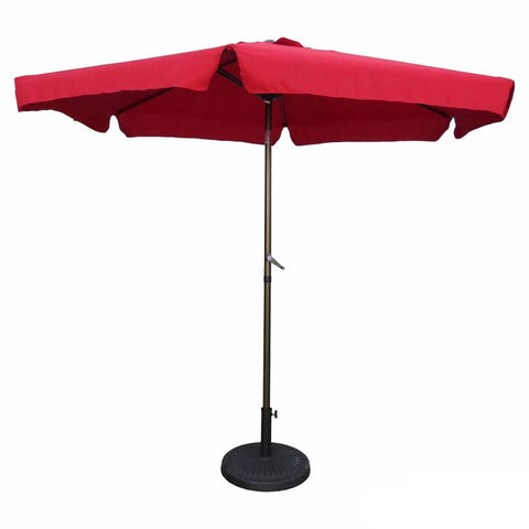 International Caravan Furniture Piece Outdoor 9 Foot Aluminum Umbrella With Flaps
