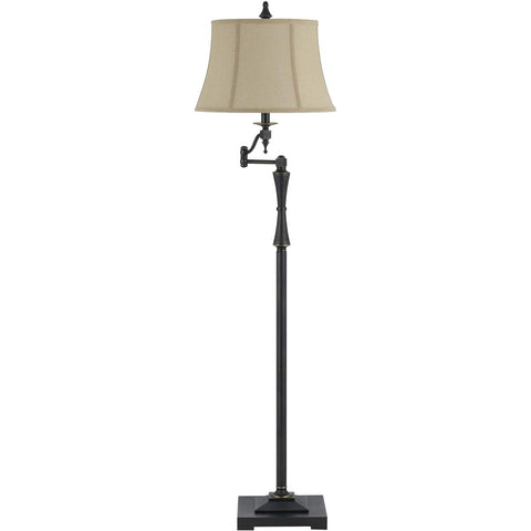 Cal Lighting BO-2443SWFL 150-Watts Madison Swing Arm Metal Floor Lamp, Oil Rubbed Bronze