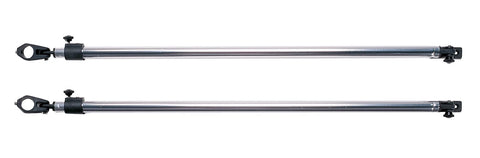 Taylor Made Adjustable Bimini Support Poles, Pair, Black (28" to 48") – Upgrade you rear straps to keep your secure your bimini – Two jaw slides (7/8") and deck hinge included – 2020108925