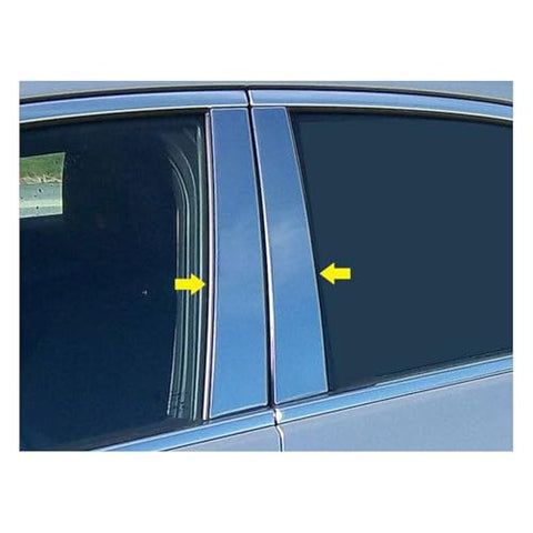QAA is Compatible with 2013-2018 Cadillac ATS 4 Piece Stainless Pillar Post Trim PP53235
