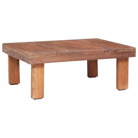 vidaXL Unique Handmade Coffee Table | Solid Reclaimed Wood | Multifunctional - Can Be Used as Side or Couch Table | Fully Polished, Painted, and Lacquered