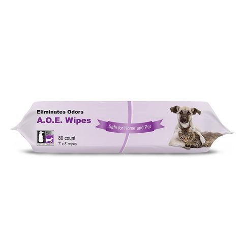 AOE All Purpose Deodorizing Pet Wipes - 80 count