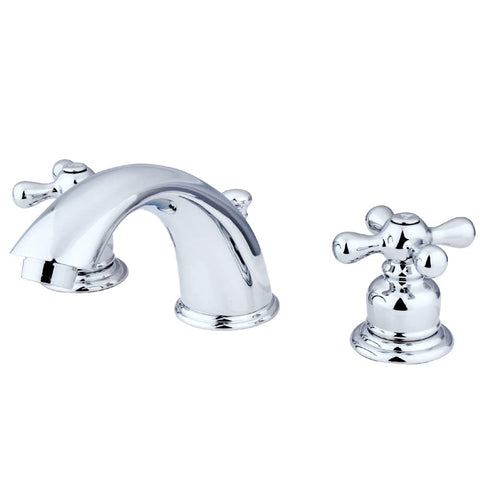 Kingston Brass GKB971X Victorian 8-Inch Widespread Lavatory Faucet with Retail Pop-Up, 5-3/4", Polished Chrome