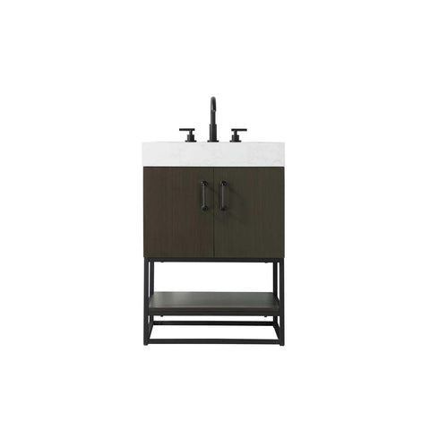 Elegant Kitchen and Bath 24" Single Bathroom Vanity in Mocha Brown