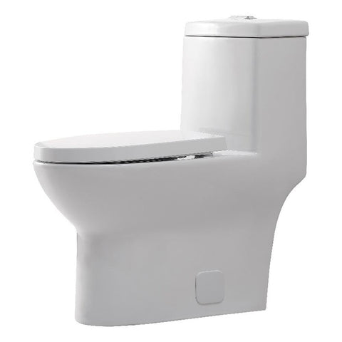 Elegant Kitchen and Bath Winslet 15" Ceramic One-piece Elongated Toilet in White