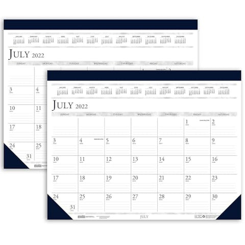 House of Doolittle 18.5-inch x 13-inch Academic Desk Pad, Pack of 2 (HOD1556-2)