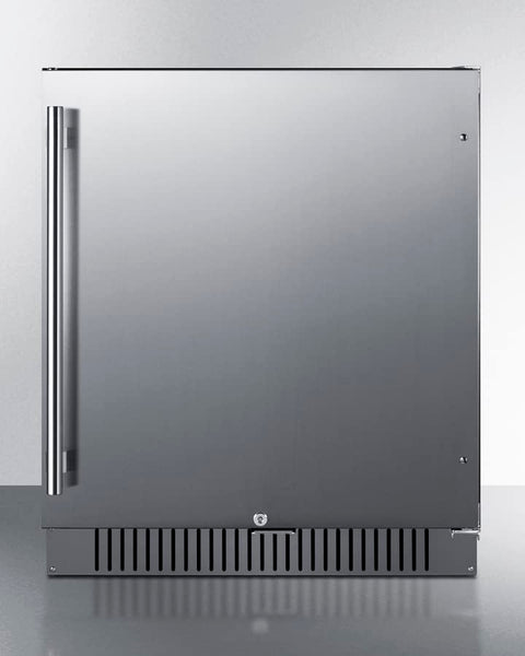 Summit 27” Refrigerator, Built-in, Outdoor Refrigerator, 4.98 cu.ft. Capacity, ADA Compliant, Stainless Steel - FF27BCSSADA