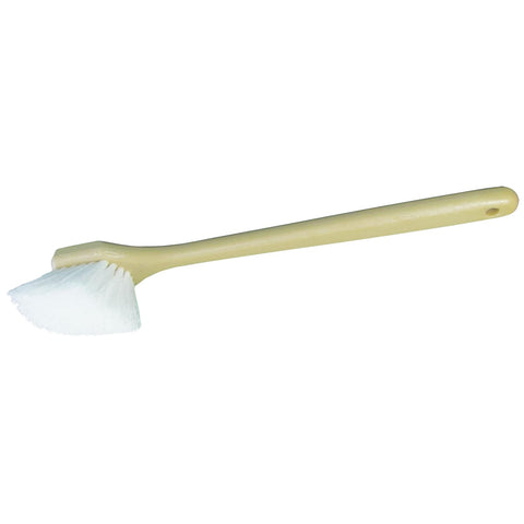 STAR BRITE Utility Long Handle Scrub Brush - Marine-Grade Heavy-Duty Stiff Bristled Scrubber - Extra Long Flagged Bristles for More Cleaning Power in Hard to Reach Areas - 20" (040026)