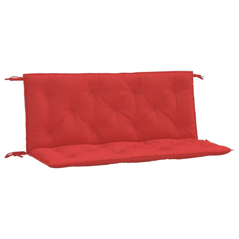 vidaXL Garden Bench Cushions Set - 2 Red Oxford Fabric Pads, Water- for Patio/Living Room, 47.2"x19.7"x2.8"