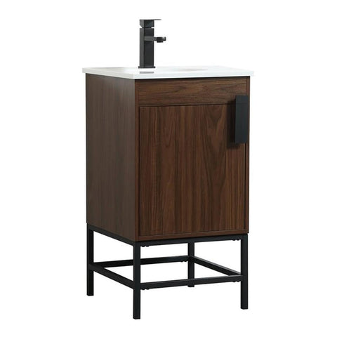 Elegant Decor Indoor Modern Under Sink Bathroom Fixtures Storage Organizer Cabinet 32 inch Single Bathroom Vanity - Green with backsplash