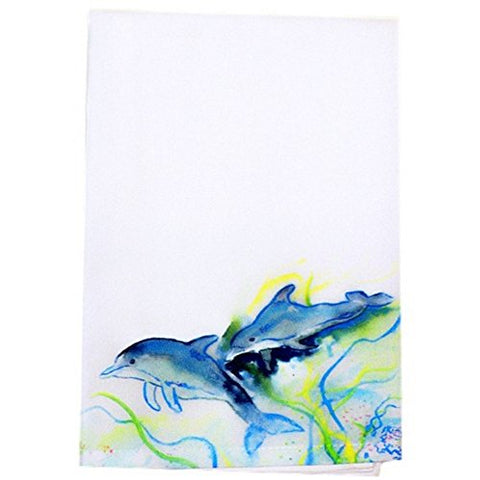 Betsy Drake GT002 Betsy's Dolphins Guest Towel