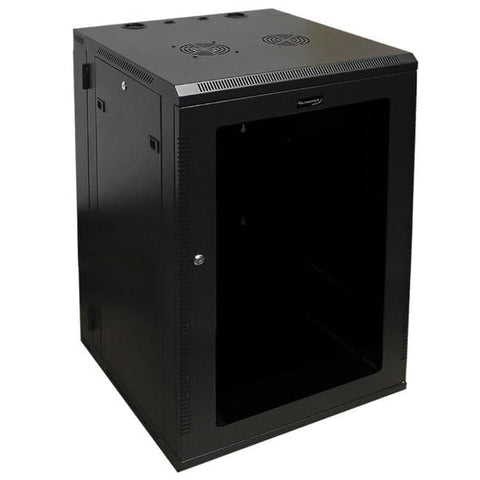 Wavenet 3009-N 24 in. 18U Server Wall Mount Cabinet, Black